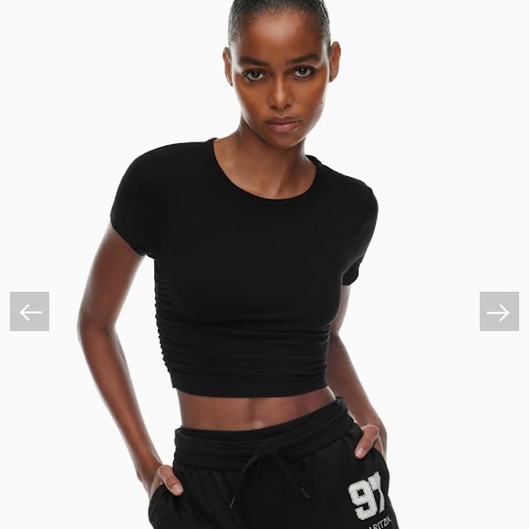 TNA Black Short Sleeve Tee women’s 2XS - Picture 7 of 8